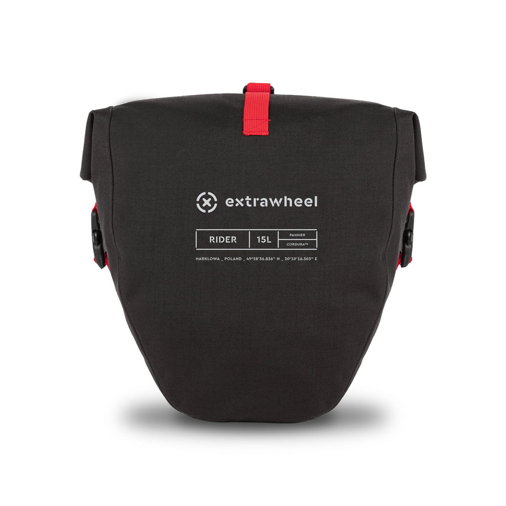 Extrawheel Sakwy Uniwersalne Rider Premium Cordura Black 30L