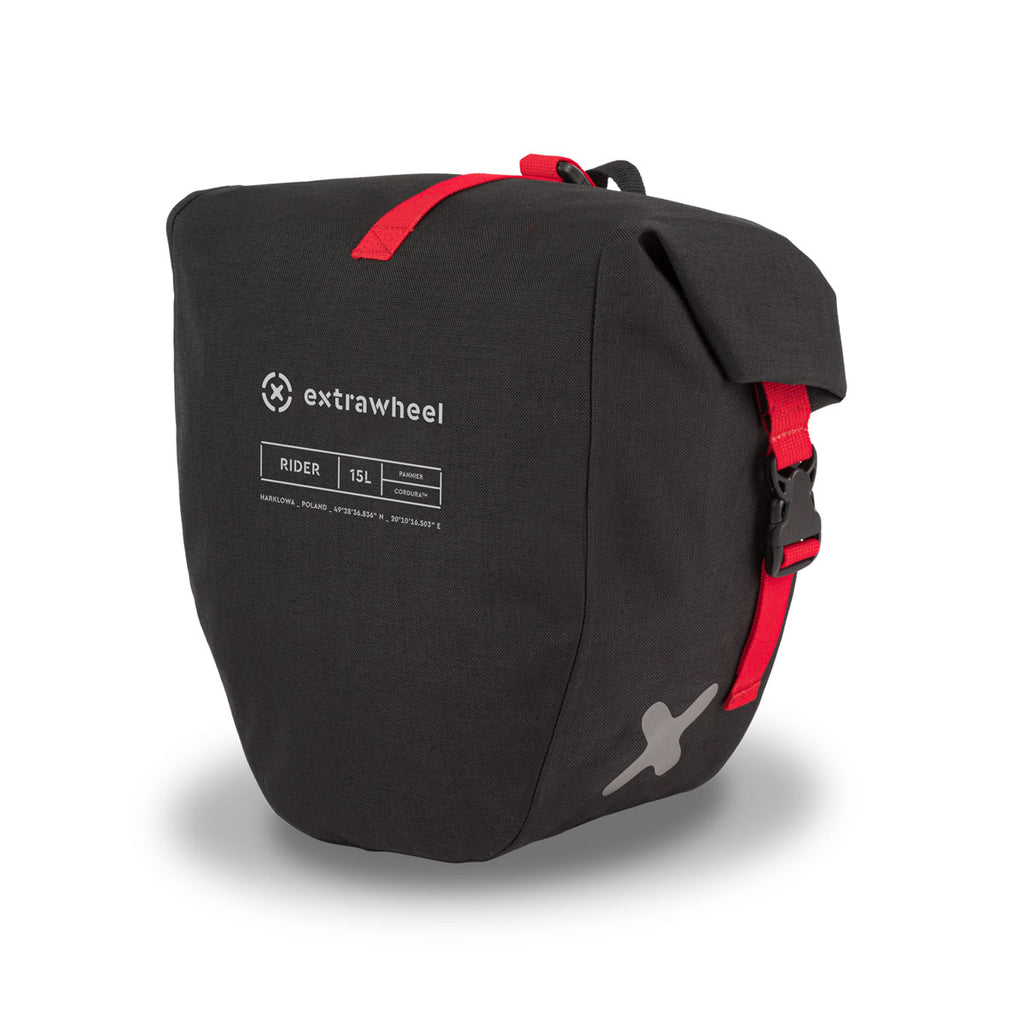 Extrawheel Sakwy Uniwersalne Rider Premium Cordura Black 30L